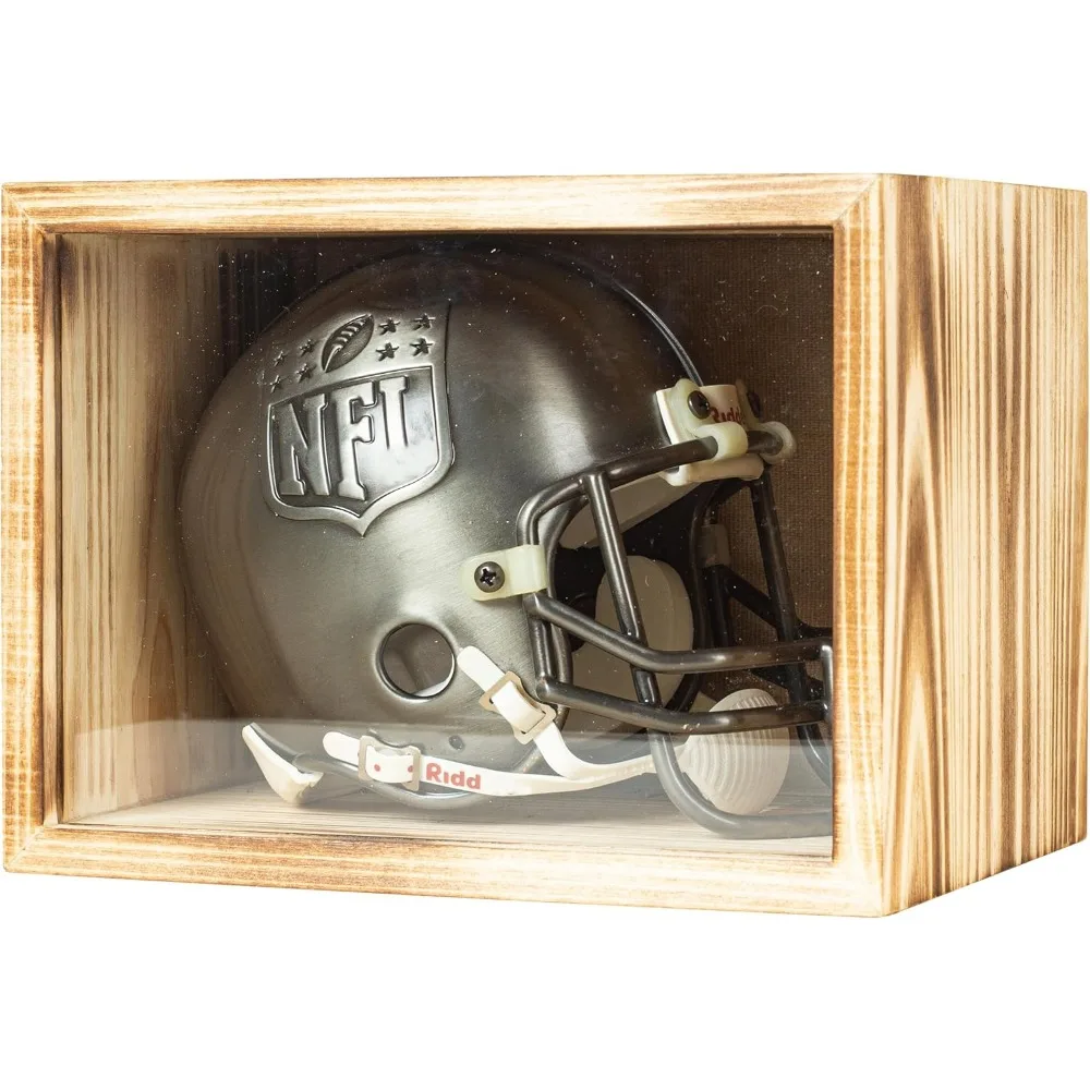 

8 × 6 × 6 мини-футбольные шлемы витрина настенное крепление глубокая маленькая теневая коробка рамка коробка памяти для сувениров