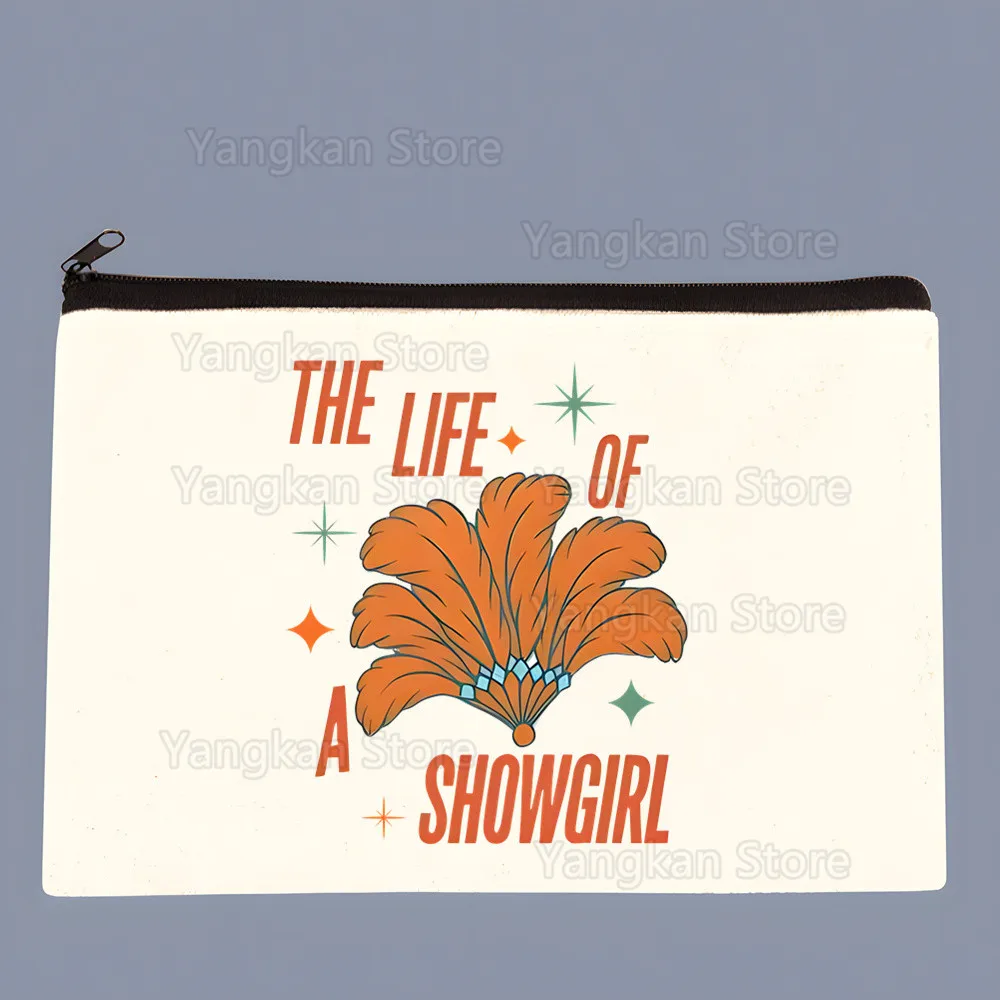 

Холщовая косметичка The Life of A Showgirl, карманная сумка для мытья помады, свадебные сумки для помады, органайзер для хранения