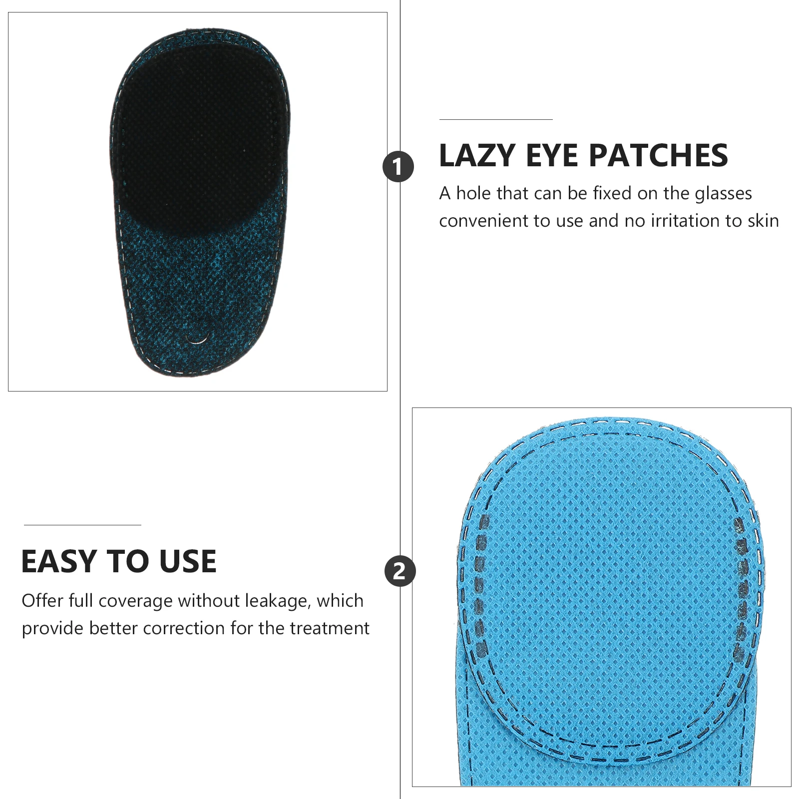 

12pcs Monocular Eye Patch for Lazy Eye Amblyopia Correction Kids Adults Comfortable Nonwoven Reusable Medical Eyeshade
