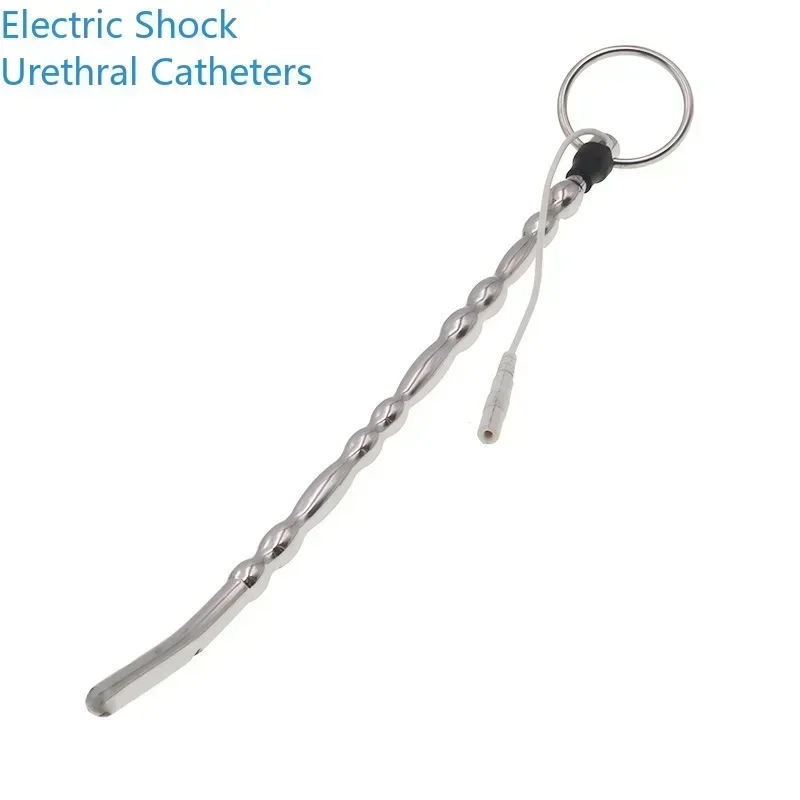 الملحقات الغريبة تأخير القذف الجنس لعب للرجال منتجات جنسية الحصان العين عصا الكهربائية تحفيز صدمة كهربائية لعبة استثارة القضيب #4