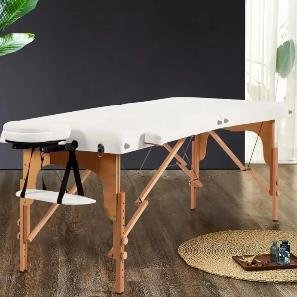 

Portable Massage Table, 84 Inch Spa Bed Height Adjustable, Esthetician Facial Cradle Salon Bed W/Carry Case, Massage Beds