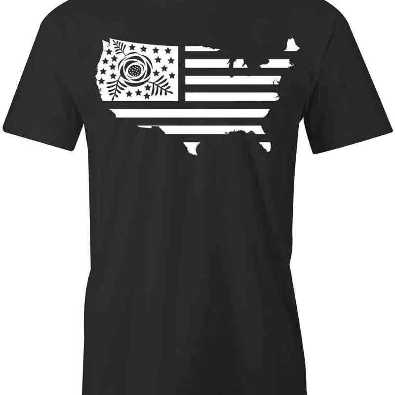 

AMERICA FLOWER T Shirt d Cotton PATRIOTIC CLOTHING S1BSA328