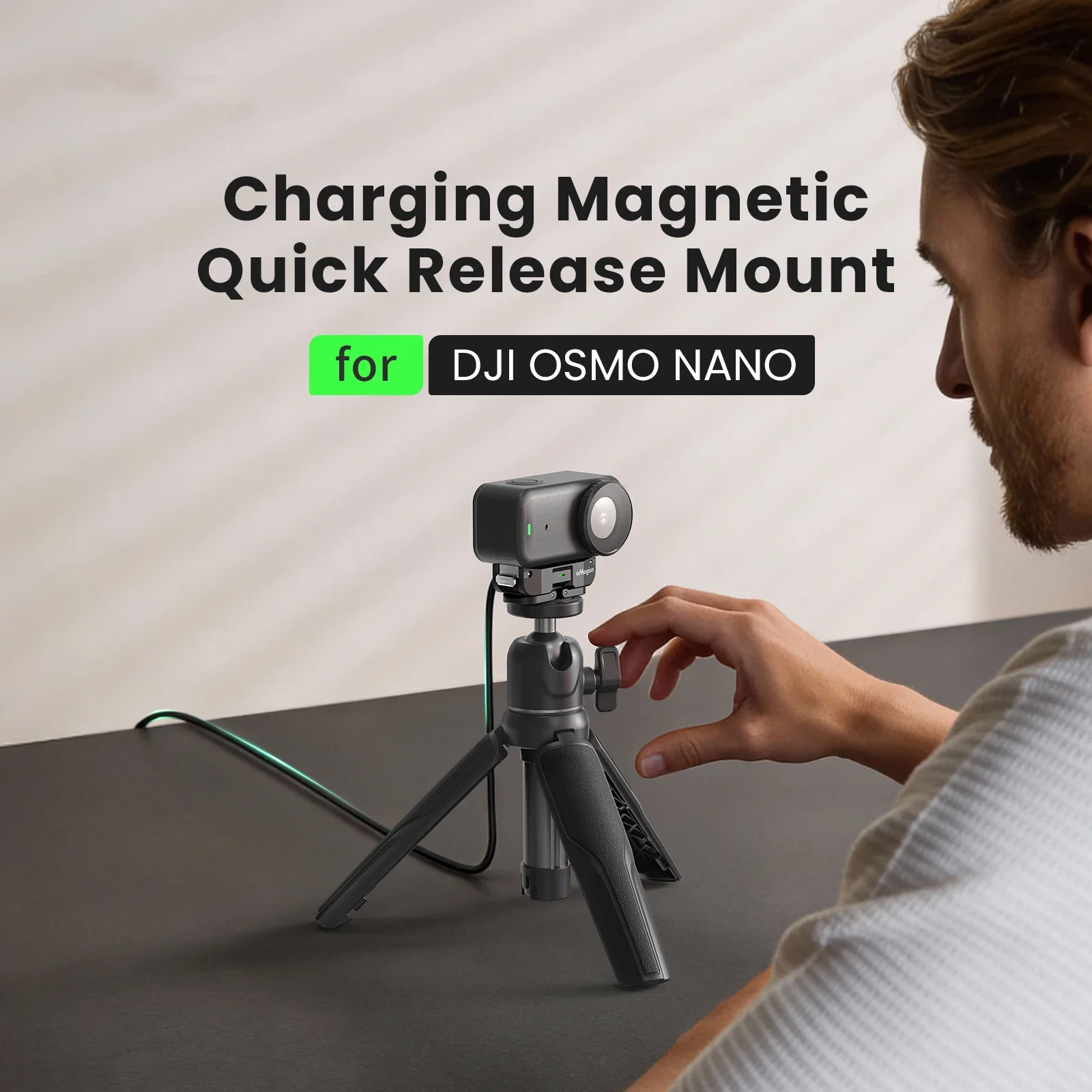 Für DJI NANO Magnetischer Schnellverschluss-Ladeadapter mit zwei Klauen für DJI OSMO Nano Zubehör Dual-Klauen-Schnittstelle