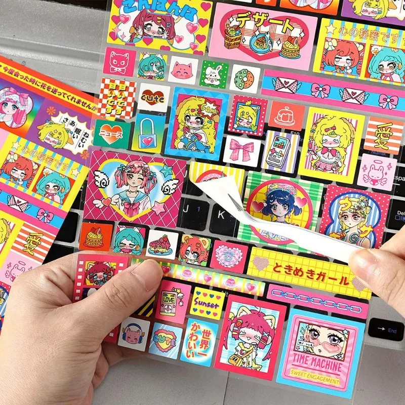 

1 шт., креативные радужные серии Dream Y2K, декоративные наклейки для скрапбукинга, сделай сам, украшение для фотокарточек, материал для коллажа