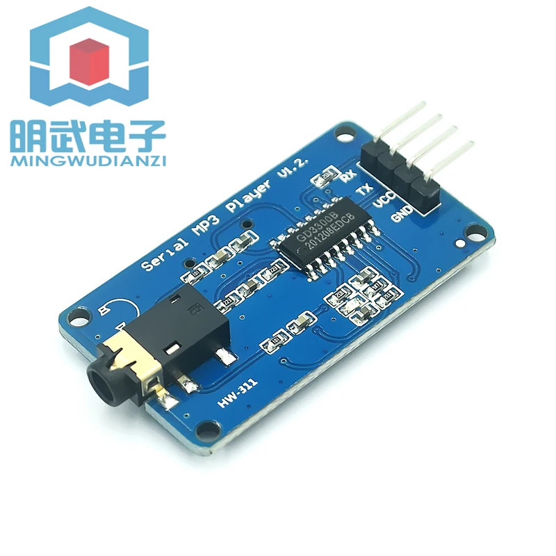 

YX5300 is compatible with YX6300 UART TTL serial MP3 music player module Micro SD