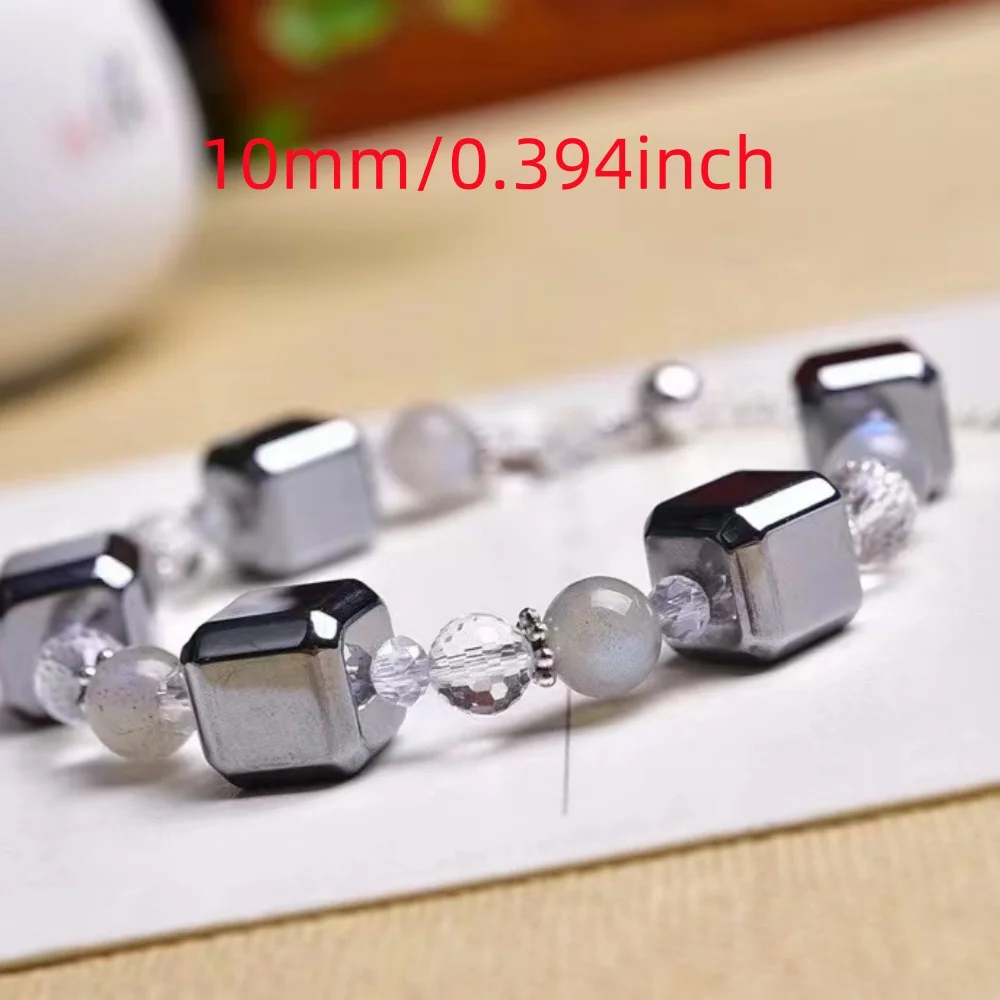 terahertz cube bracelets fortune luck crystal home decoration spiritual healing crystal