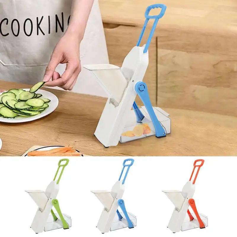 

Multifunctional Vegetable Slicer Manually Cut Salad Mandoline Cutter With Container Potato Carrot Chopper For Fruit Cucumber