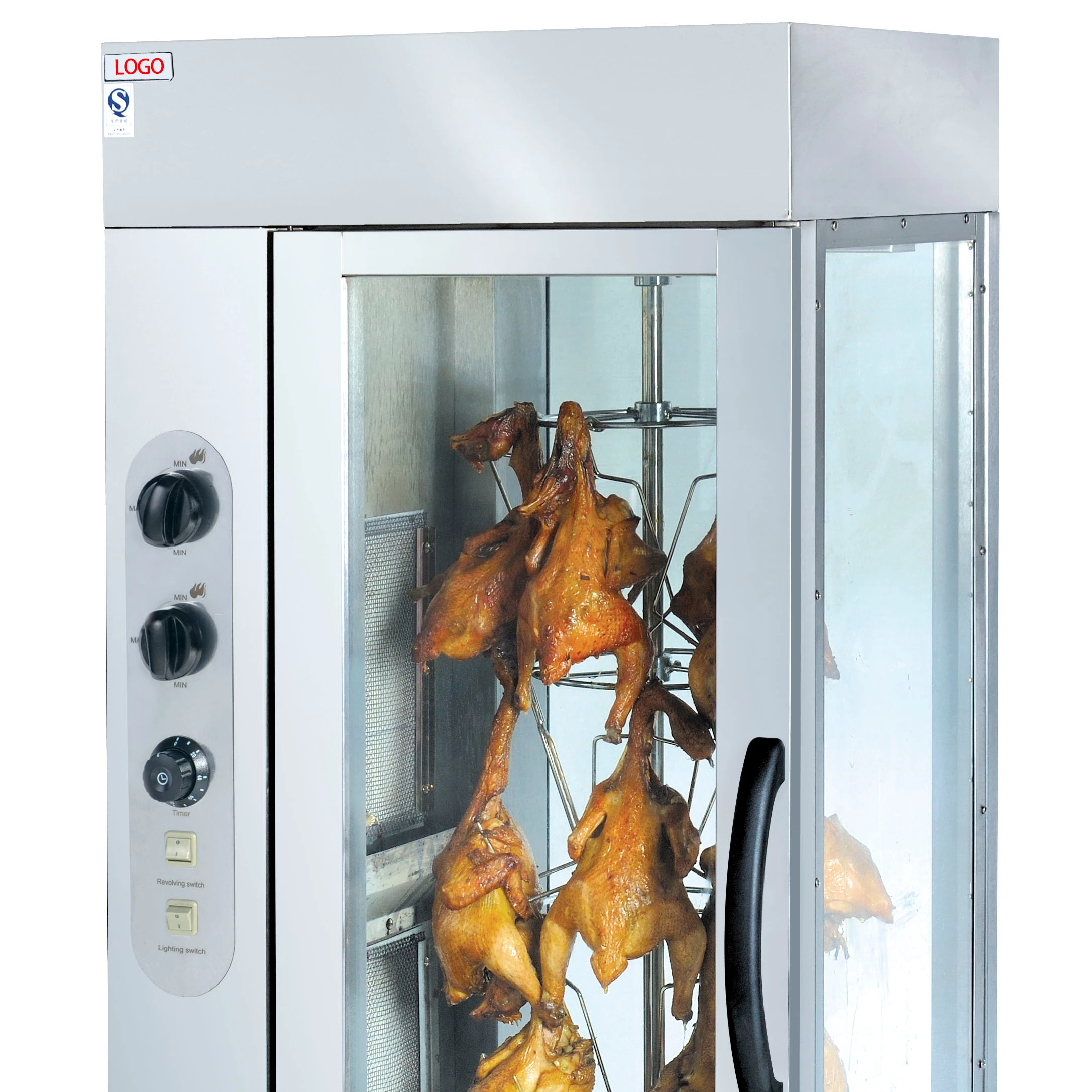 

Commercial Stainless Steel Duck Oven Gas Grill & Chicken Rotisserie Roaster Machine Wood Material