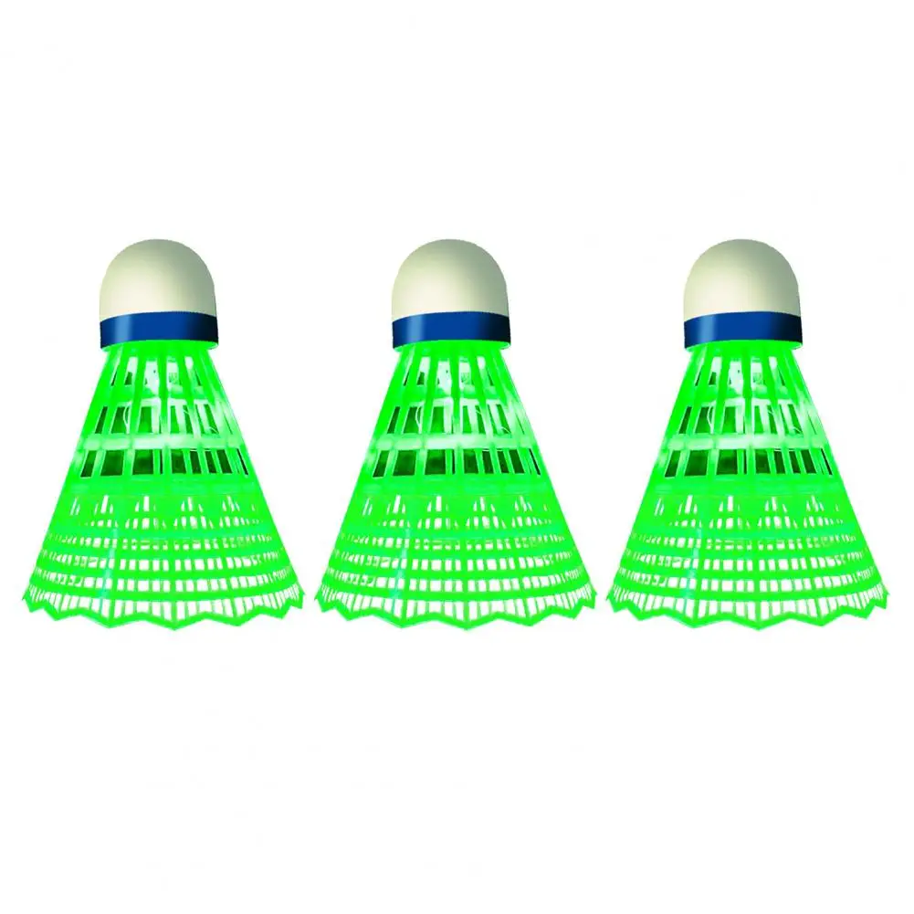 Ensemble de volants de badminton à LED colorés pour enfants, nylon, activités de sport intérieures et extérieures