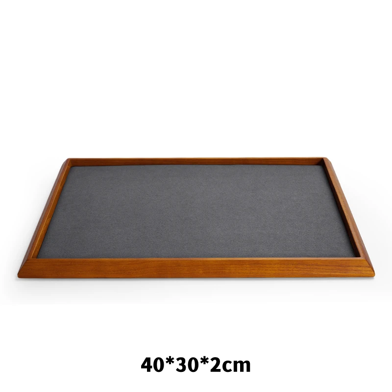 Oirlv Solid Wood Jewelry Organizer Tray Stackable Brown 9