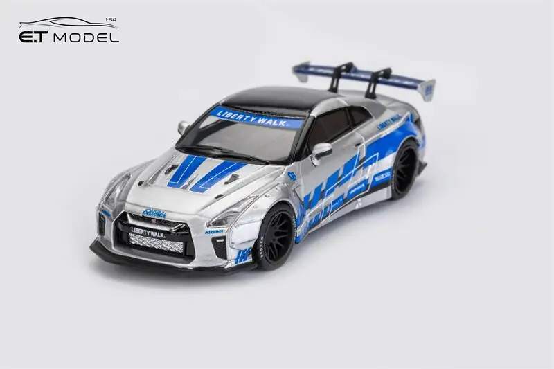 

[PreSale] ET Model x Model Collect MC 1:64 Skyline R35 LB FNF SilverBlue Diecast Model Car