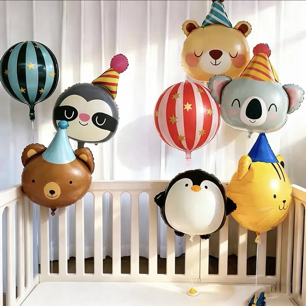 Circus Cartoon Animal Foil Bal - Heavy Equipment Birthday Theme ulasan dan harga