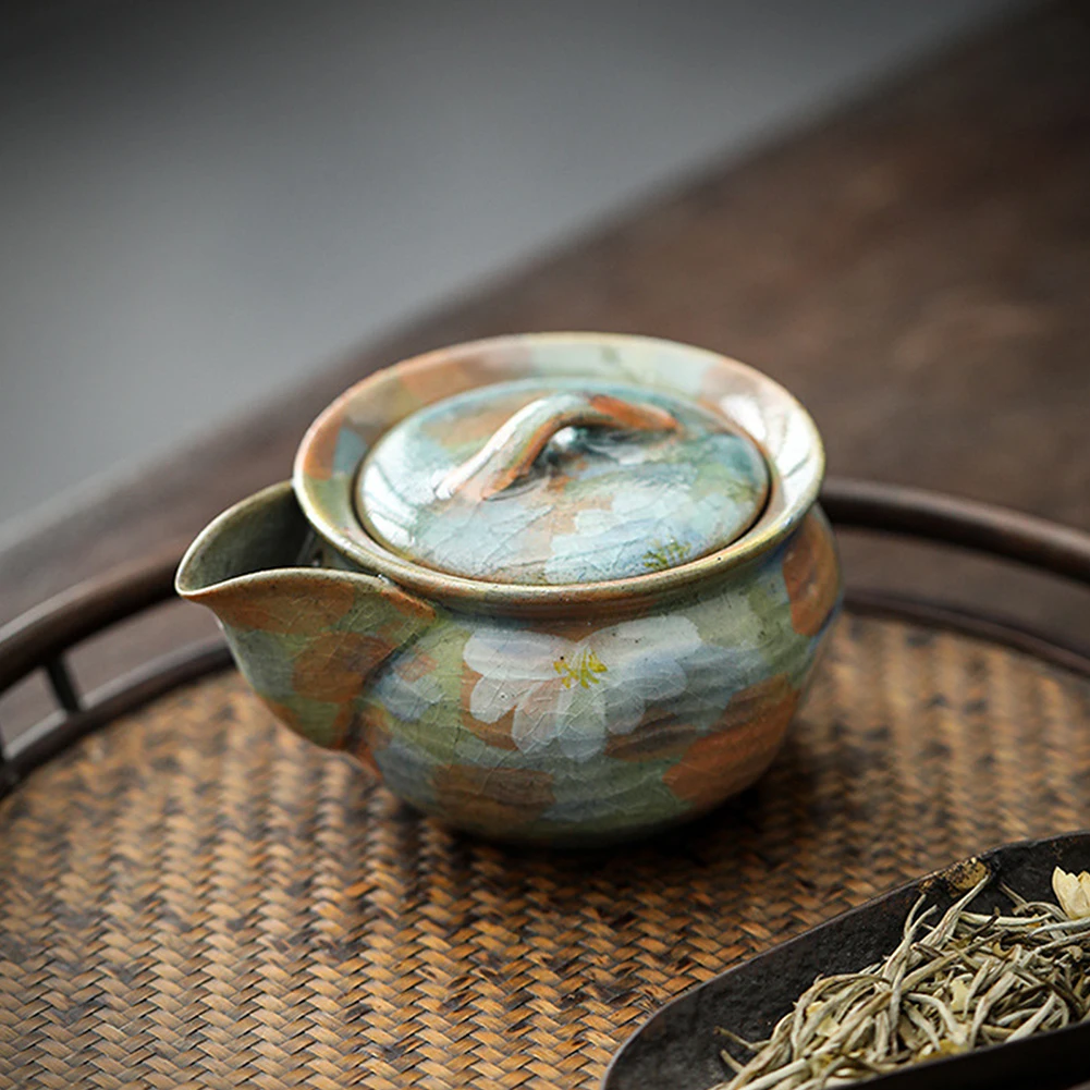 

Керамический чайный сервиз, элегантный керамический чайник ручной работы, подарок для семьи друзей