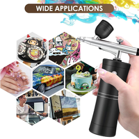 J1UL1N Airbrush Kit Cordless Mini Airbrush With Compressor Set With 0.3Mm Nozzle Portable Spray Facial Makeup Oxygen Machine