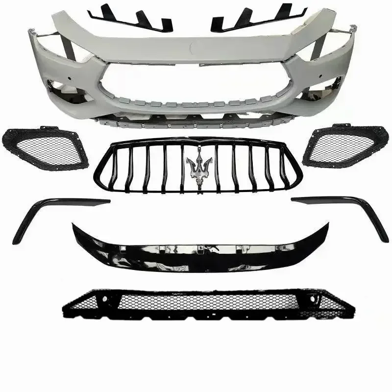 

New Arrival car body kit for Maserati Ghibli 2014-2019 Upgrade GTS Style Front bumper Grille car bumper