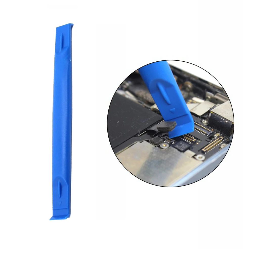 10 pçs 83mm luz azul plástico ferramenta de abertura cruz crowbar diy spudger cilíndrico para computador portátil psp reparação desmontar ferramenta