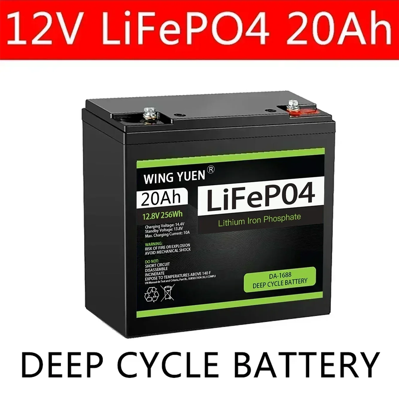 

New 12V 20Ah LiFePo4 Battery Lithium Iron Phosphate 12V 24V LiFePo4 Rechargeable Battery for Kid Scooters Boat Motor Tax Free