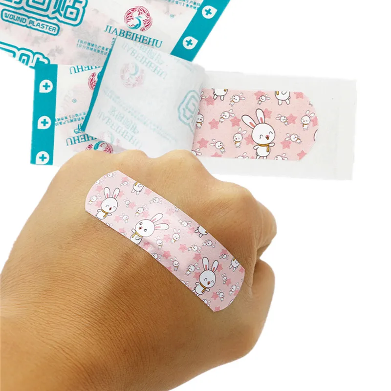 120pcs/set Cartoon Band Aid Waterproof Wound Plaster for Children Kids Adhesive Woundplast Cute Animal Pattern Strips