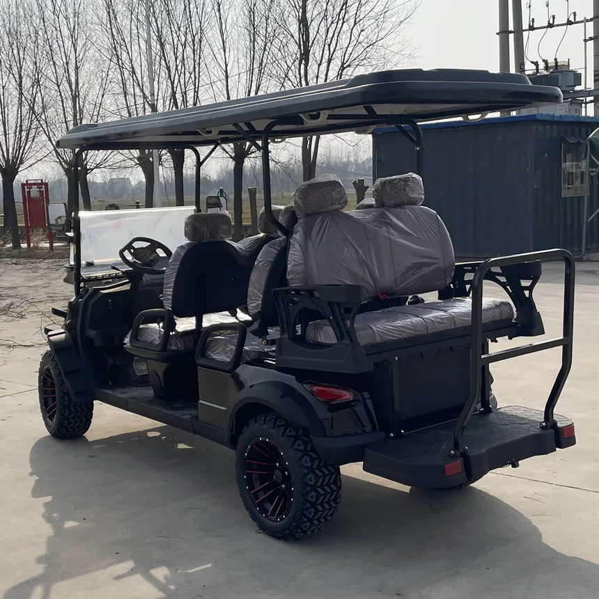 Factory Customized Motor 5KW AC Motor Golf Cart Electric 6 Seater Off-Road Golf Cart Double Wishbone Independent Suspension