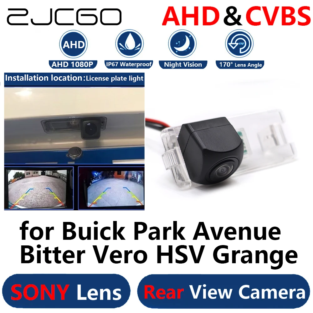 

ZJCGO AHD 1080P Parking Backup Reverse Reversing Rear view Camera for Buick Park Avenue Bitter Vero HSV Grange