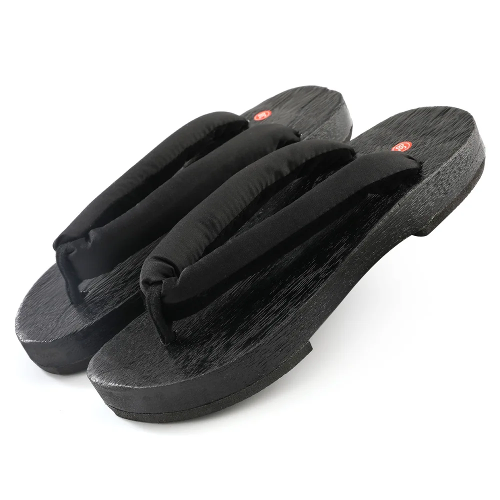 2026 New Summer Women Japanese Style Wooden Clogs Sandals Thick Sole Flip Flops Non-Slip Wear-resistant Home Outdoor Slippers 4
