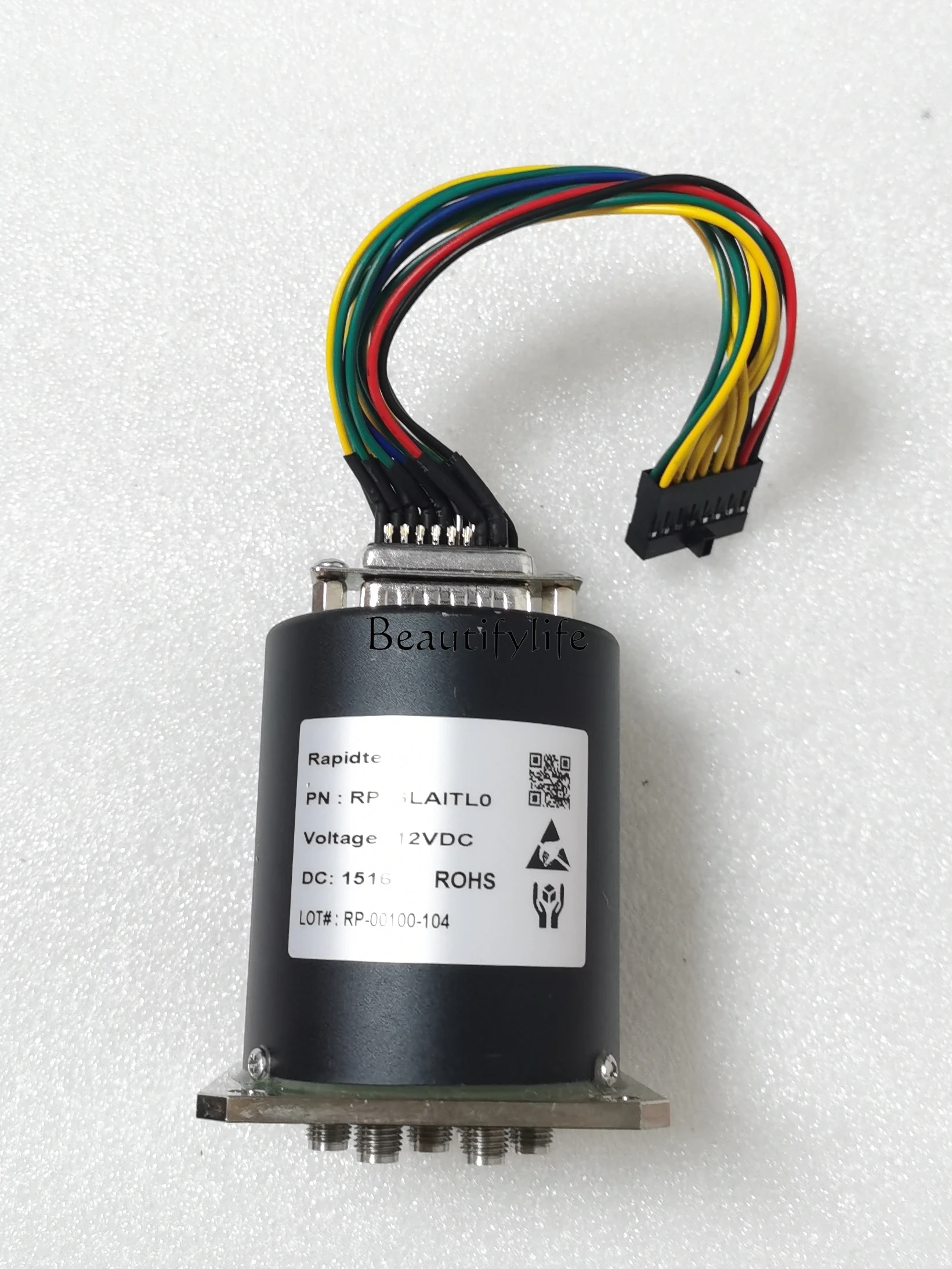 Rapidtek RP16LAITL0 SP6T DC-18GHz 12V RF interruptor Coaxial