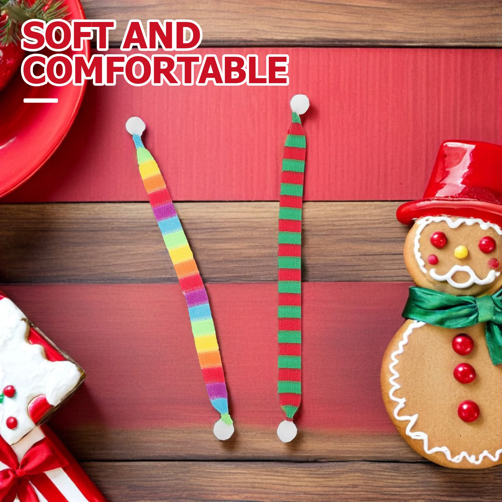 

40Pcs Mini Knitted Scarf Christmas Decorations Tiny Snowman Accessories Scarf for Snowman Holiday Scarves Christmas Decoration