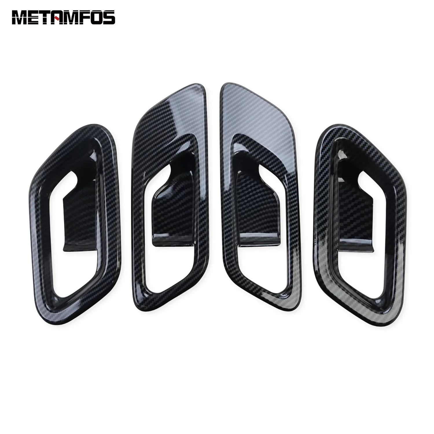 Accessories For Nissan X-trail Xtrail Rogue T33 2021 2022 2023 2024 Interior Carbon Fiber Door Handle Bowl Cover Trim Sticker