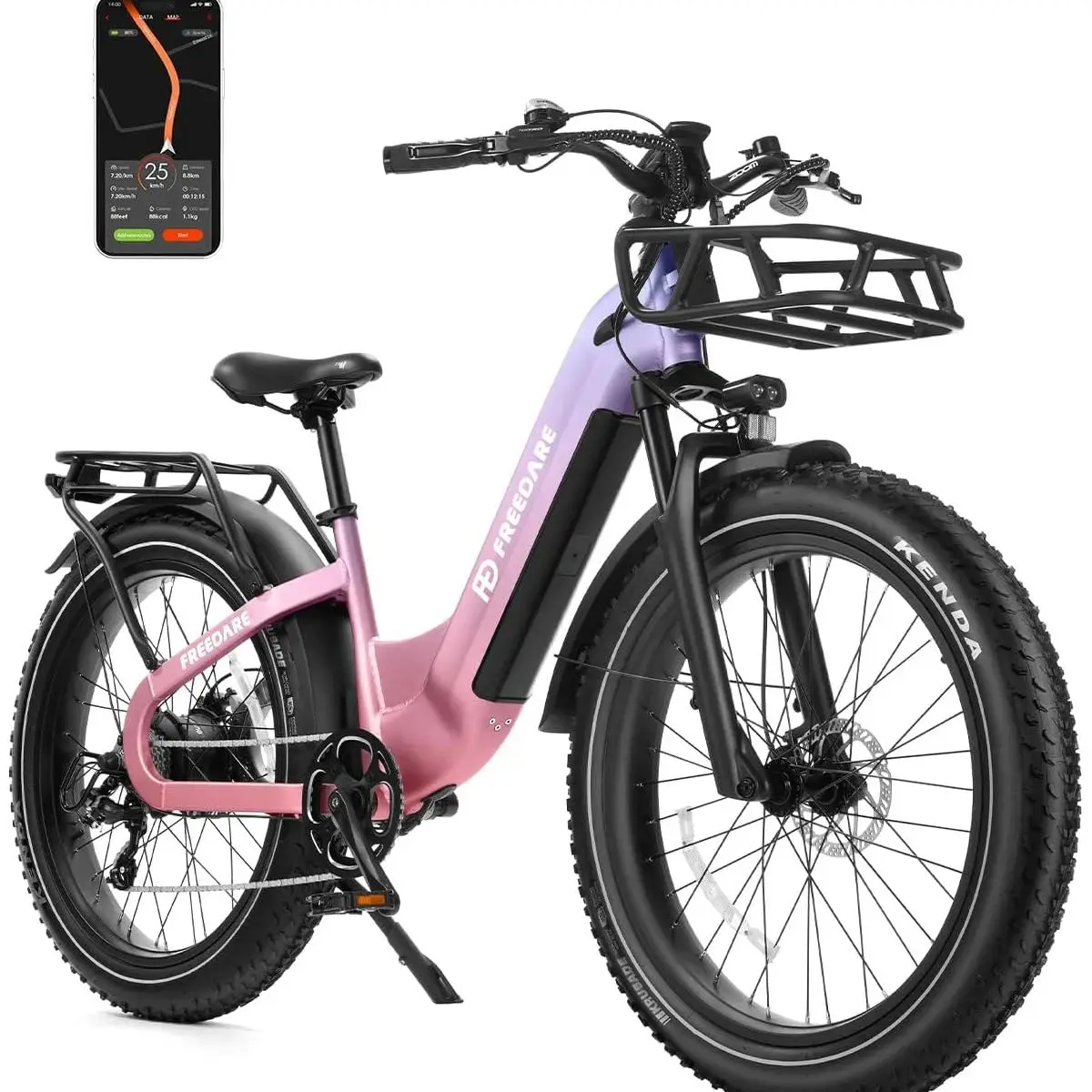Bicicleta eléctrica Fat Tire para adultos, bicicleta eléctrica todo terreno de 1000W 48V 20Ah, bicicleta de montaña con certificación UL de 90 millas, bicicleta inteligente e de cross