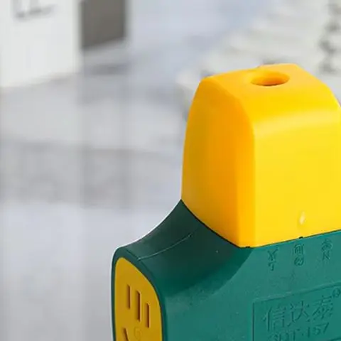 Drag Socket With Switch Indicator, Multi Plug Socket, Yellow Green Heat-resistant Socket, Drag Board Plug