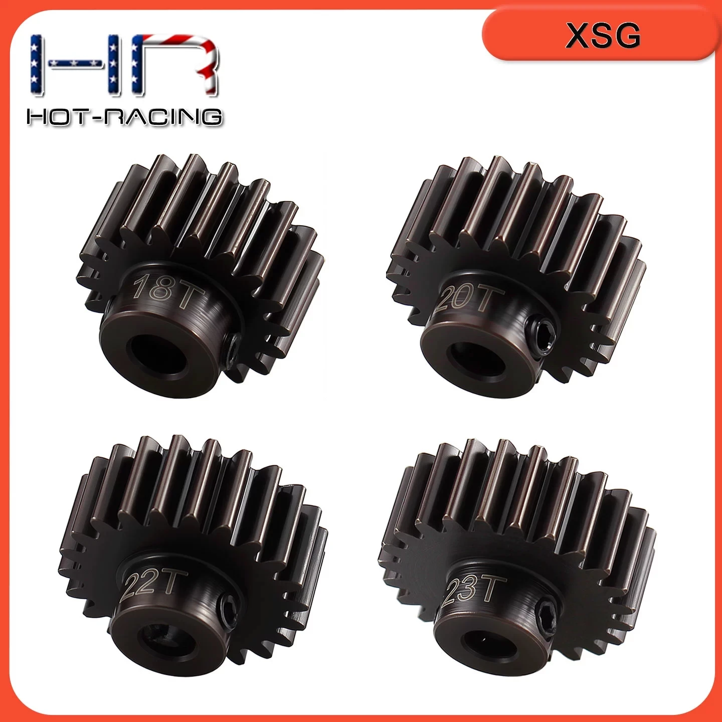 

HR 40Cr chromium steel motor gear, 5mm shaft diameter, module 1, 18T/20T/22T/23T.