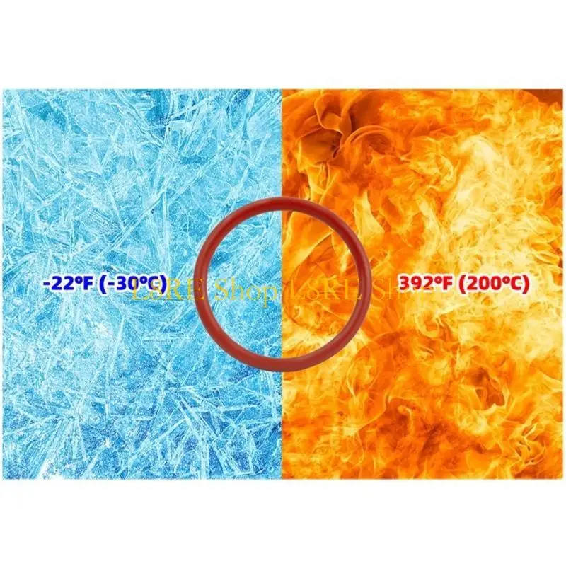 

L8RE Silicone Coffee Machine Gasket Silicone Seals 40x32x4MM Easy Installation Outlet Valves Rings Perfect for Various Models