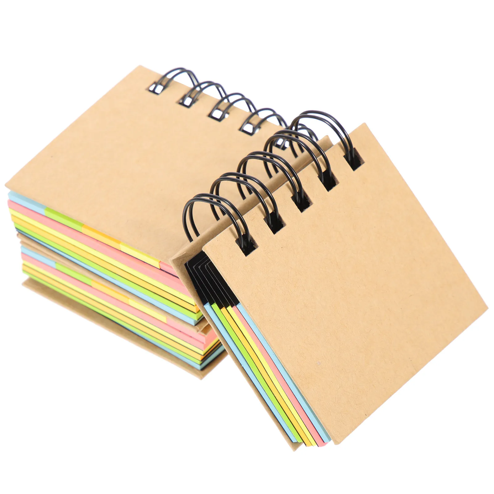 3Pcs Multi-Function Coil Notepads Compact Small Note Pads Household Office Writing Accessories Daily Use Record Pads
