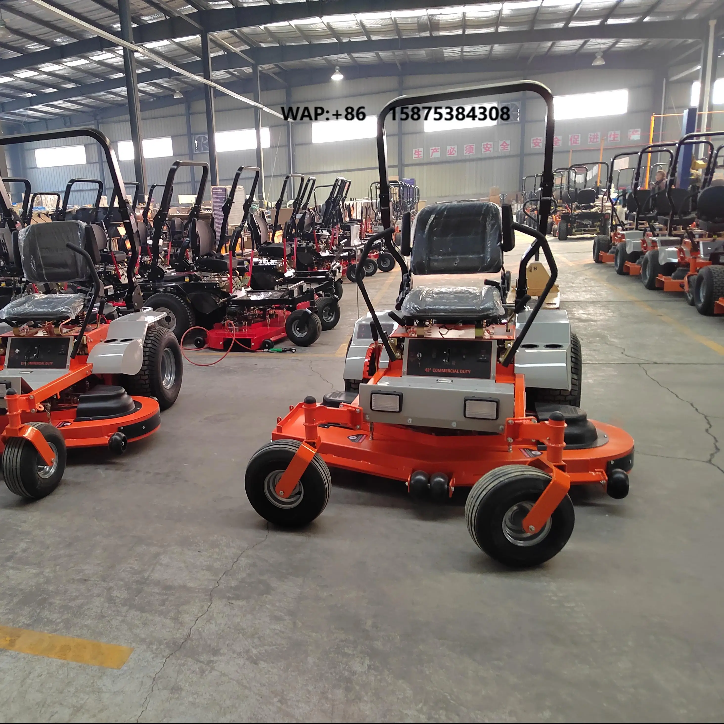 4-wheels Drive Lawn Mower Riding on Zero Turn Lawn Mower Seated Model