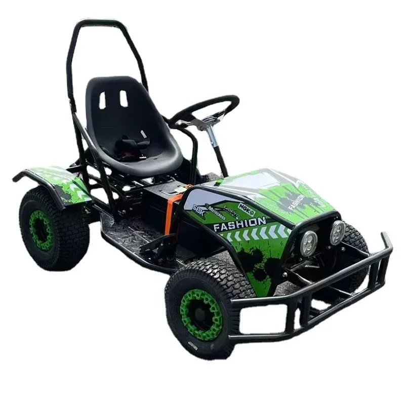 Tractor eléctrico para niños Go Kart todoterreno Mini ATV bicicleta con batería Go Kart coche parque de atracciones de Metal coche Atv de carreras