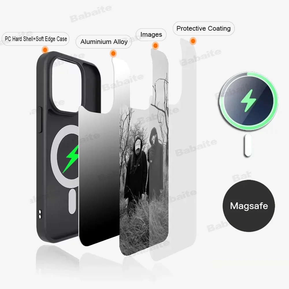 $uicideboy$ Suicideboys Boys Phone Case Magesafe Magnetic Wireless Charge Case For iPhone 11 12 13 14 15 Pro Max Plus Mini