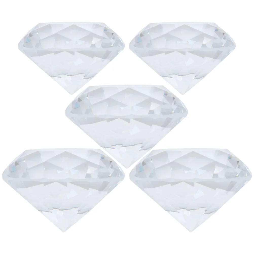 

5 Pcs Artificial Diamond Crystal Nail Charms Decor Photo Props Fake Unique Decoration