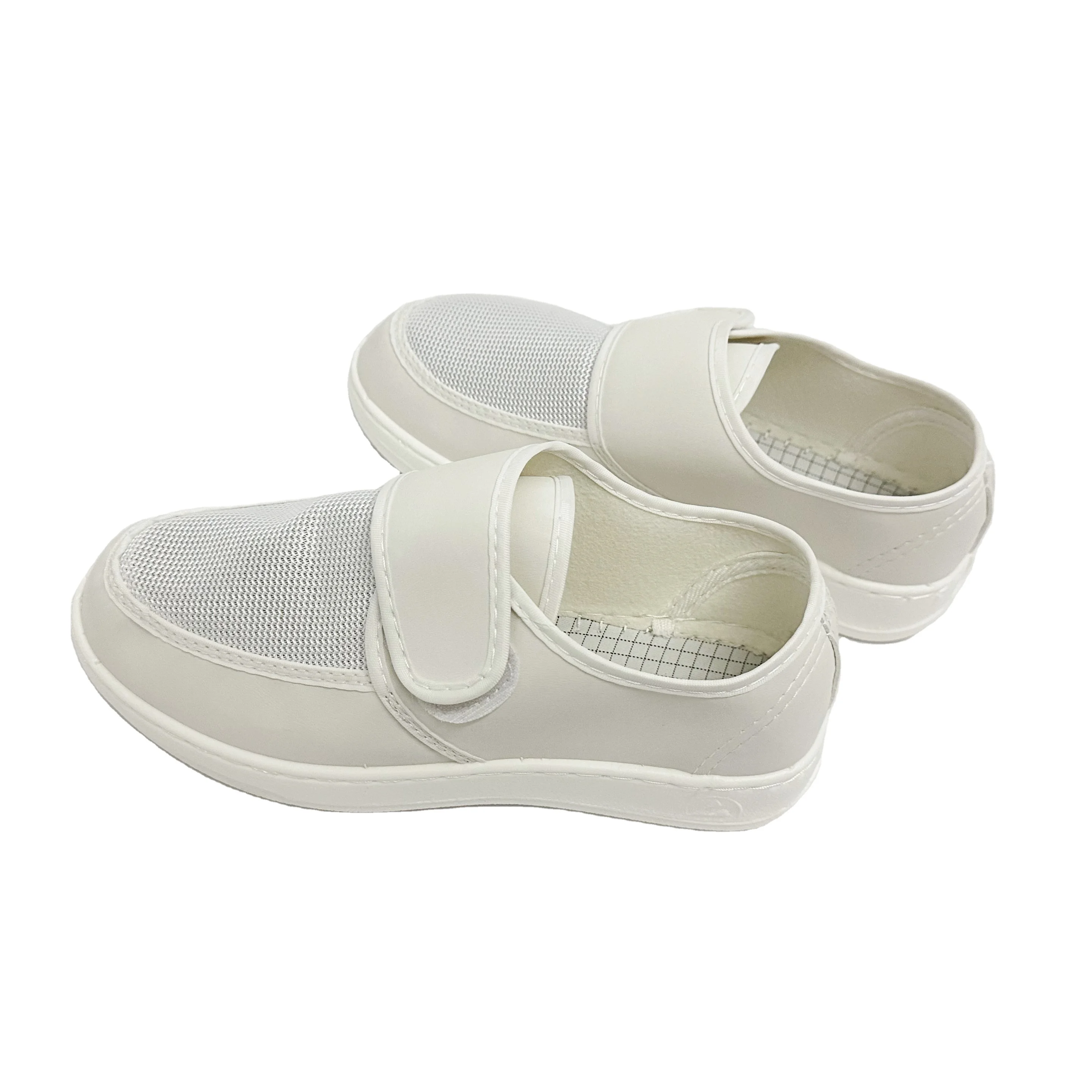 

2 шт., дышащая легкая подошва из искусственной кожи, материал для лабораторной пищевой промышленности, портативная рабочая антистатическая обувь для чистых помещений, заводская обувь Esd