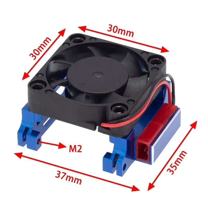 Metal Velineon ESC VXL-3 VXL 3S Heat Sink Cooling Fan for Trxs Bandit Rustler Stampede Slash 2Wd / 4X4 Parts