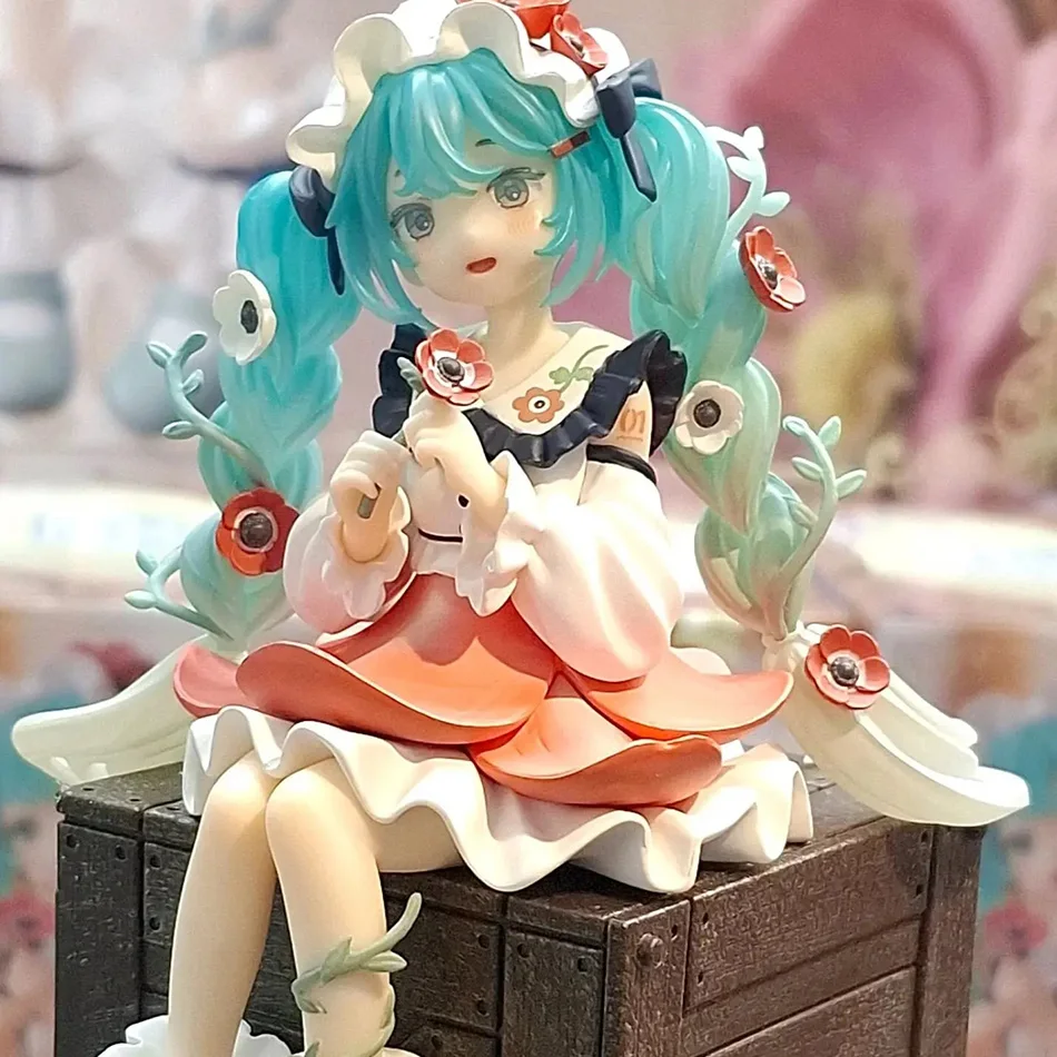 Hatsune Miku Anime Figuur Kawaii Flower Fairy Cartoon PVC Actie Beeldje Model Pop voor Kinderen Verjaardagscadeau