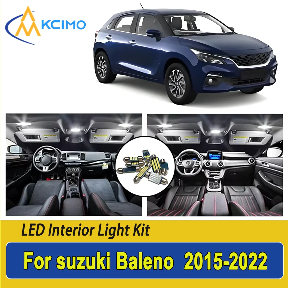 

New Light Bulb For suzuki Baleno (2015-2022) Premium Bright LED Interior Dome Map Trunk Light Kit Car Led Lamps Car LED Lights