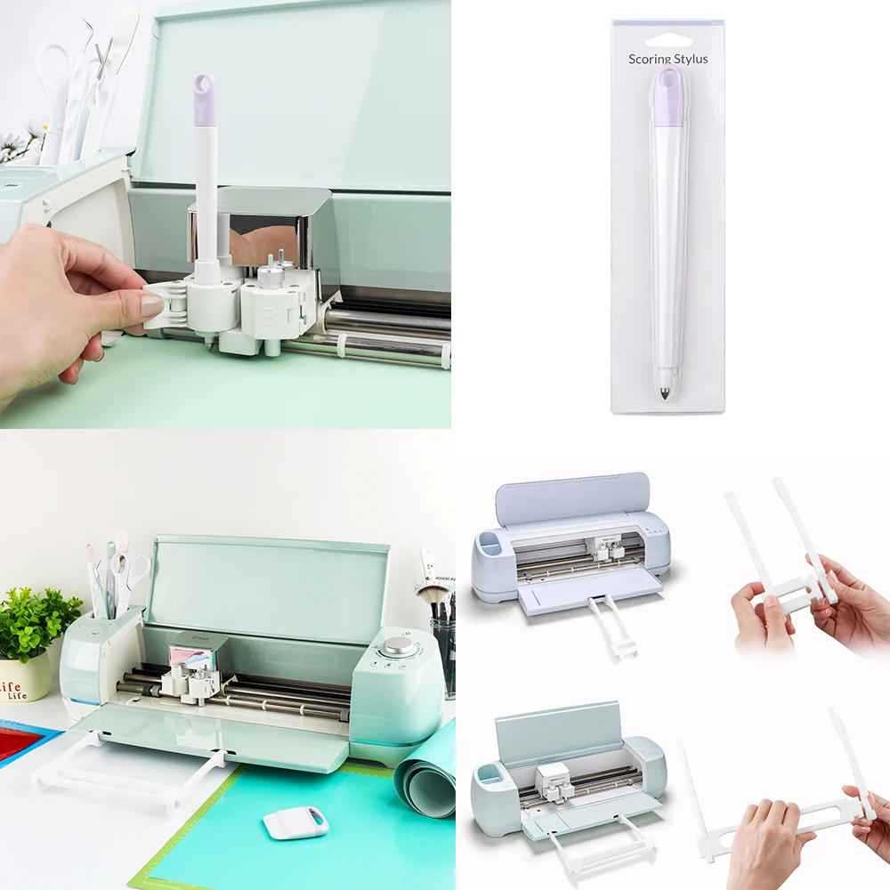 Scoring Tool Pen and Tray Extender Holder for Cricut Maker 3/Maker/Explore 3/Air 2/Air for Folding Paper Card Envelopes Boxe Tag