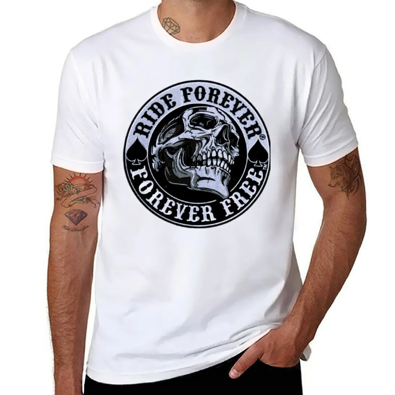 

Ride Forever T-Shirt essential t shirt cotton t shirts man 100% T-Shirt