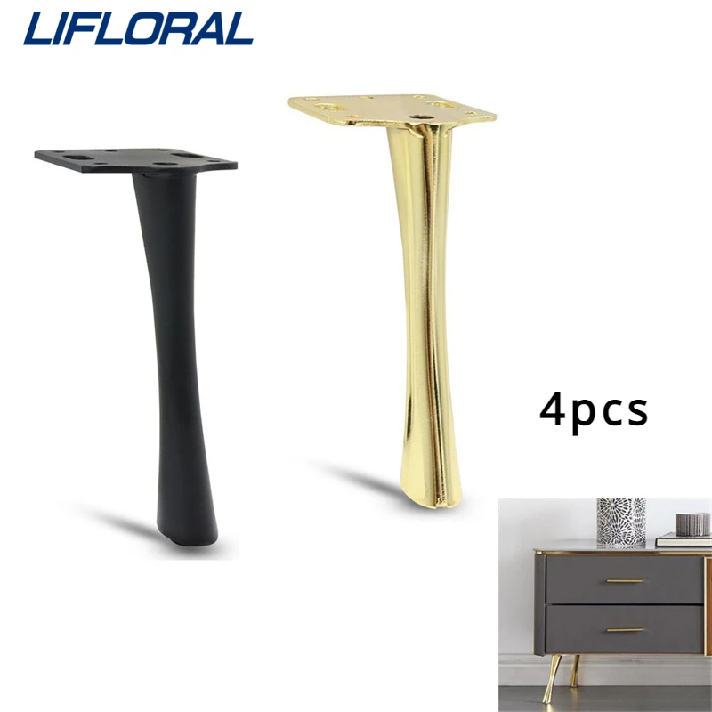 

4PCS 15cm Hardware Fittings Metal Furniture Legs Cabinet Feet Silver Dresser Bathroom Cabinet TV Stand Sofa Coffee Table Legs