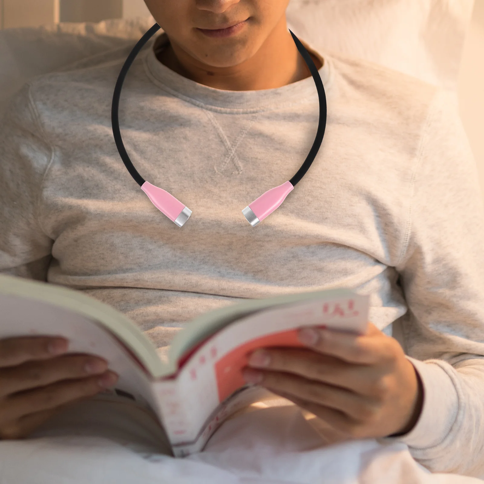 

Neck Light Book Reading Lamp USB Rechargeable Hands Free for Night Jogging Mending Neck Light Mini Desk Lamp Hands Free Torch