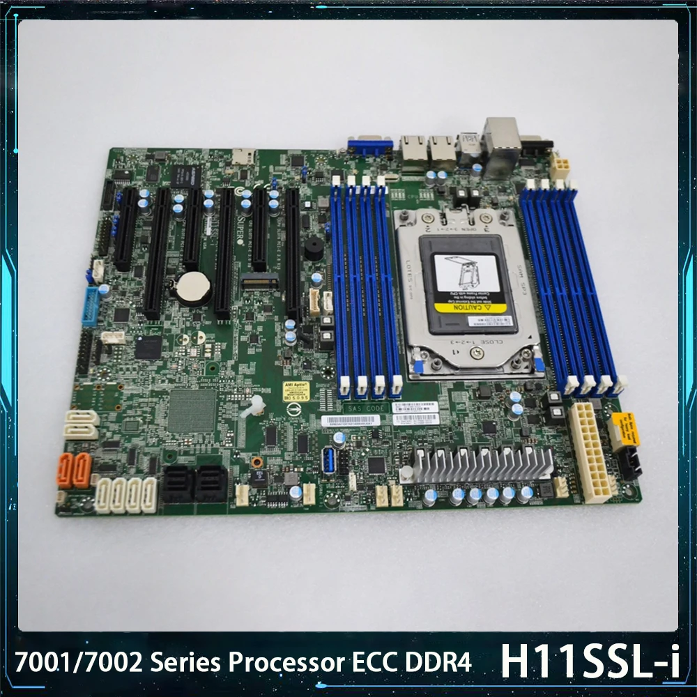 

H11SSL-i материнская плата для процессора Supermicro EPYC серии 7001/7002 ECC DDR4 16xSATA3 ATX с двумя гигабитными портами Ethernet LAN