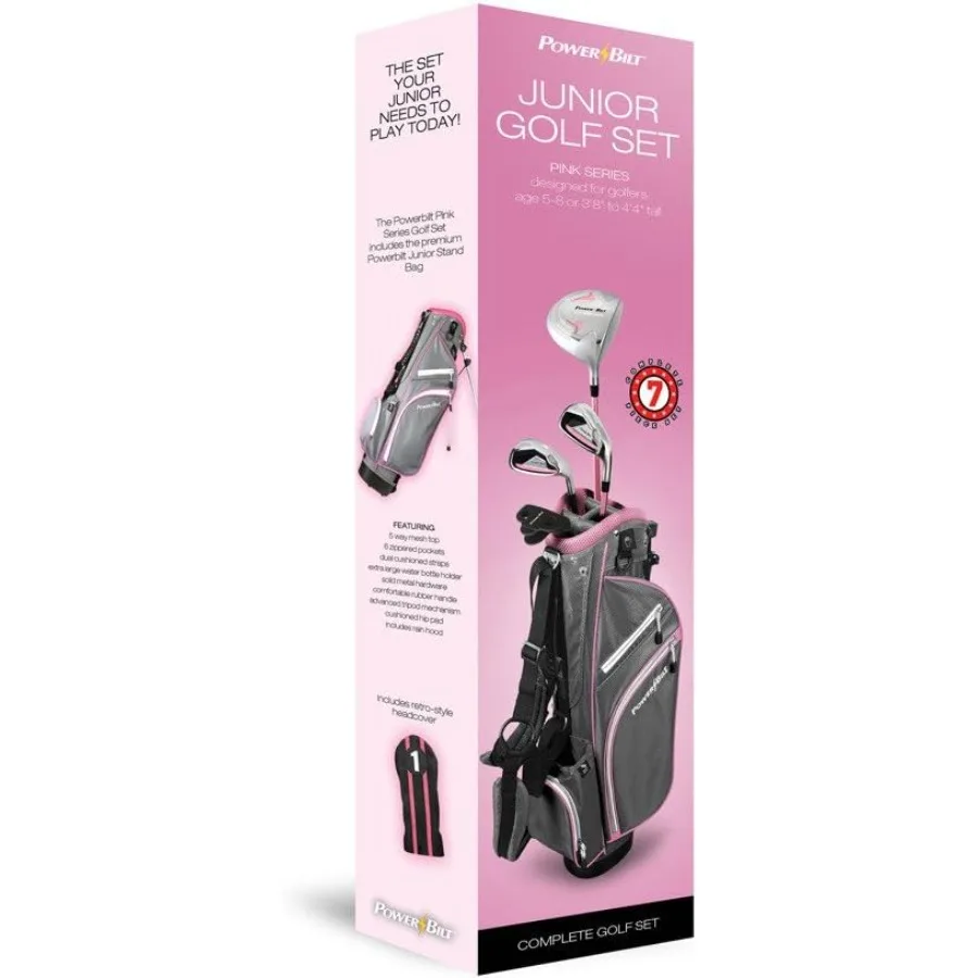 

Junior Golf Club Set for Young Players Lightweight Alloy with Blue and White Design Easy-Grip Shafts for Beginner Swing Trainin