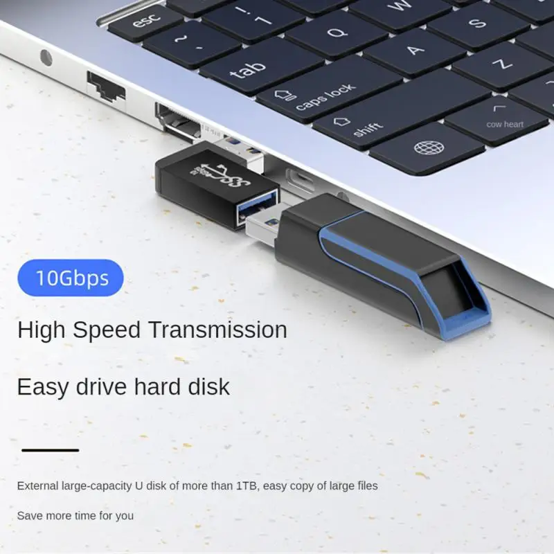 90 درجة الزاوية اليمنى USB 3.0 تمديد محول الأعلى الكوع 10Gbps USB موصل للكمبيوتر ذكر إلى أنثى تمديد محول قابس