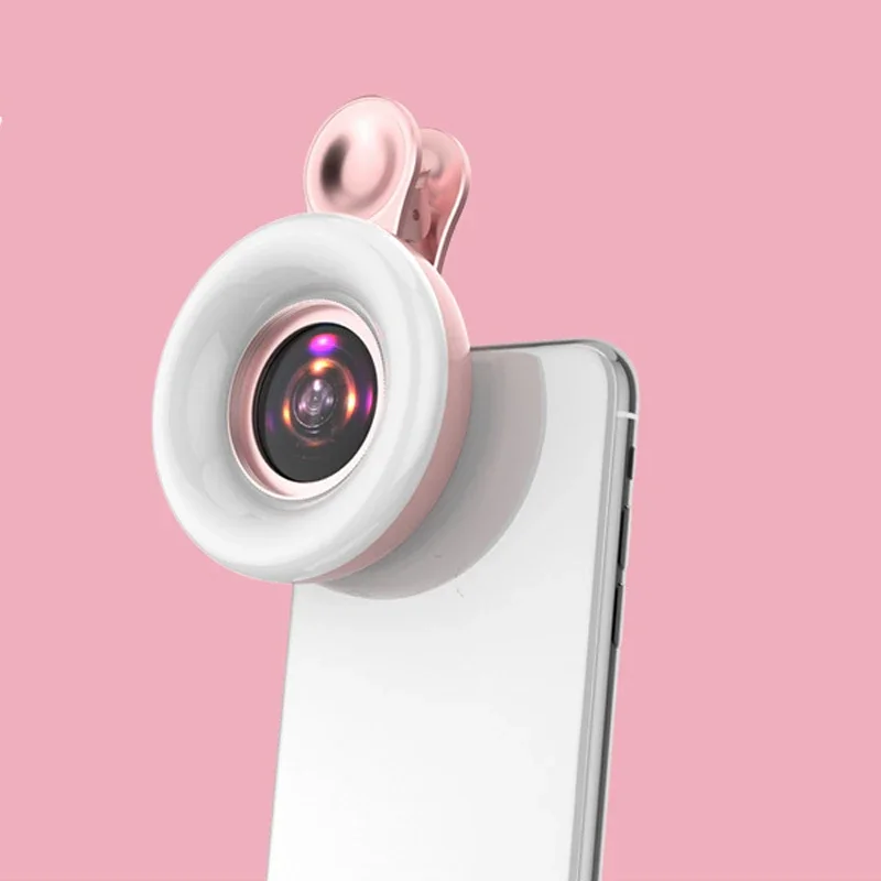 15x Phone Macro Lens Pro Lens Kit for IPhone and Android Macro Lens with LED Light Shooting Eyelash Manicure Contact Makeup