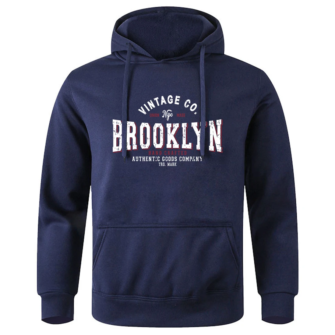 Brooklyn New York City Personality Print Hooded Shirt Men Street Hip Hop Hoodies Sport Fashion Streetwear Basic All Match Hoodie